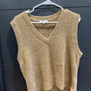 Madewell Tan Sweater Vest